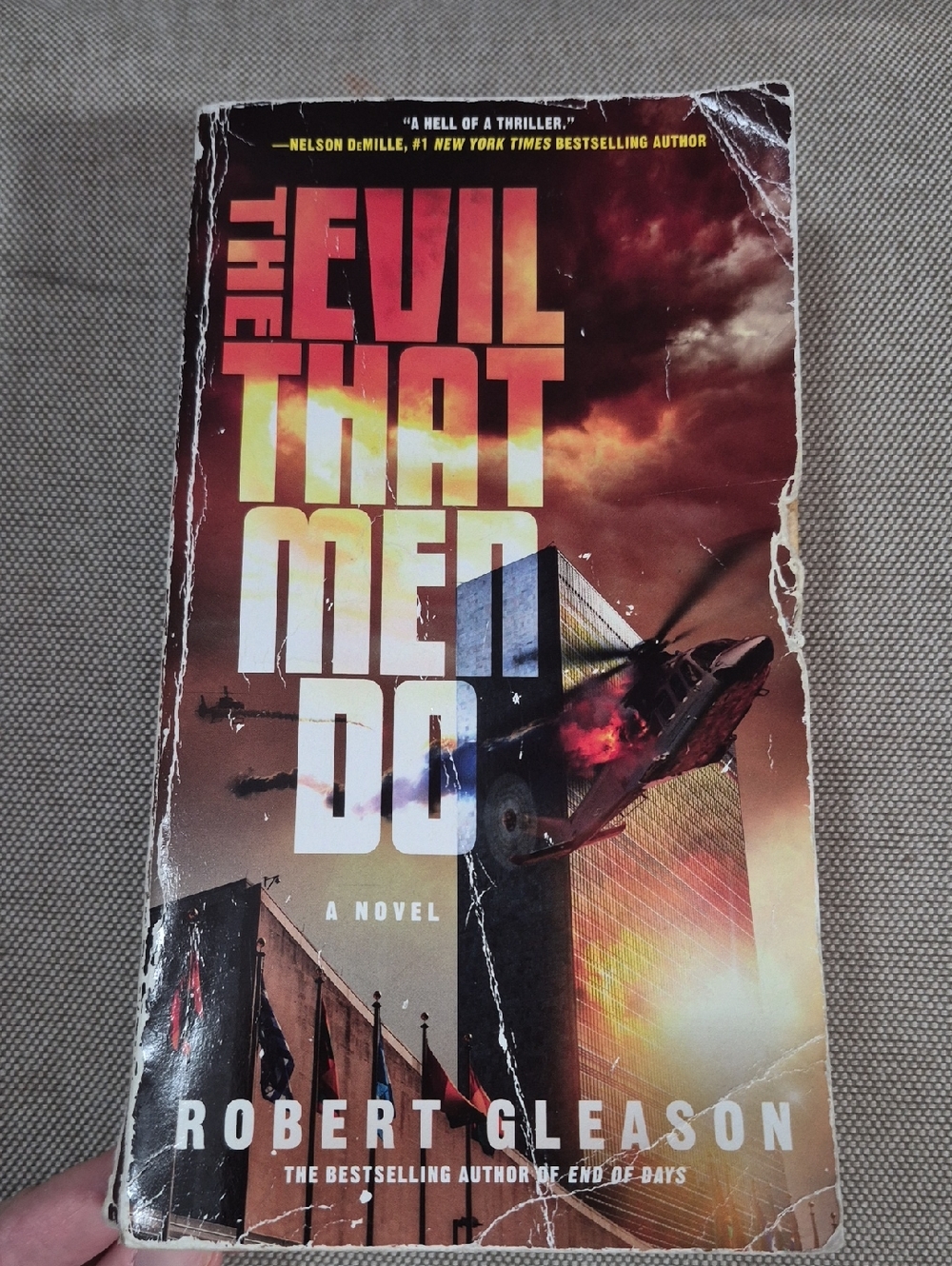 The Evil That Men Do by Robert Gleason - Red/Orange Thriller Paperback
